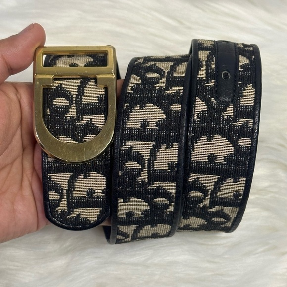 CHRISTIAN DIOR vintage oblique belt in black - Picture 16 of 16